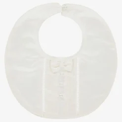 Ivory Silk Baby Bib