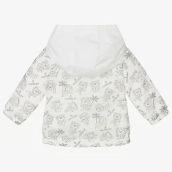 Ivory Teddy Bear Hooded Fynn Jacket