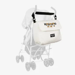 Ivory Teddy Bear Logo Cotton Changing Bag (39cm)