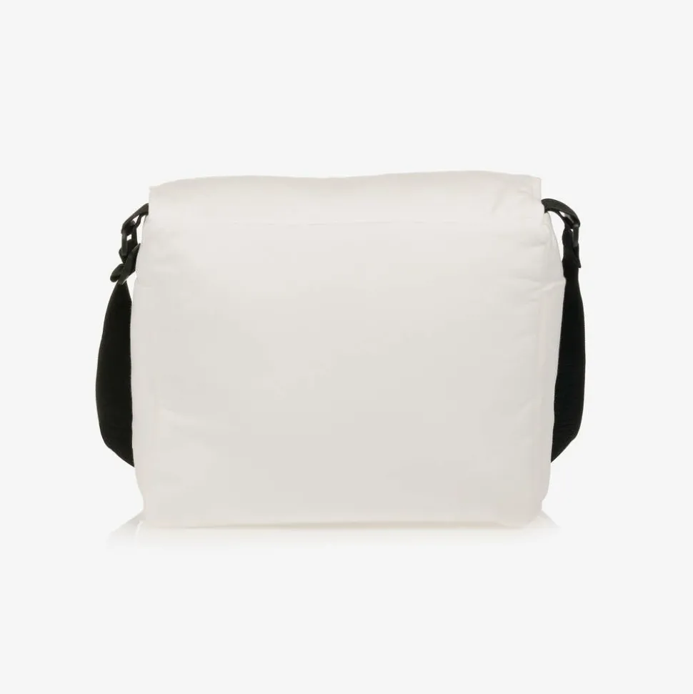 Ivory Teddy Bear Logo Cotton Changing Bag (39cm)