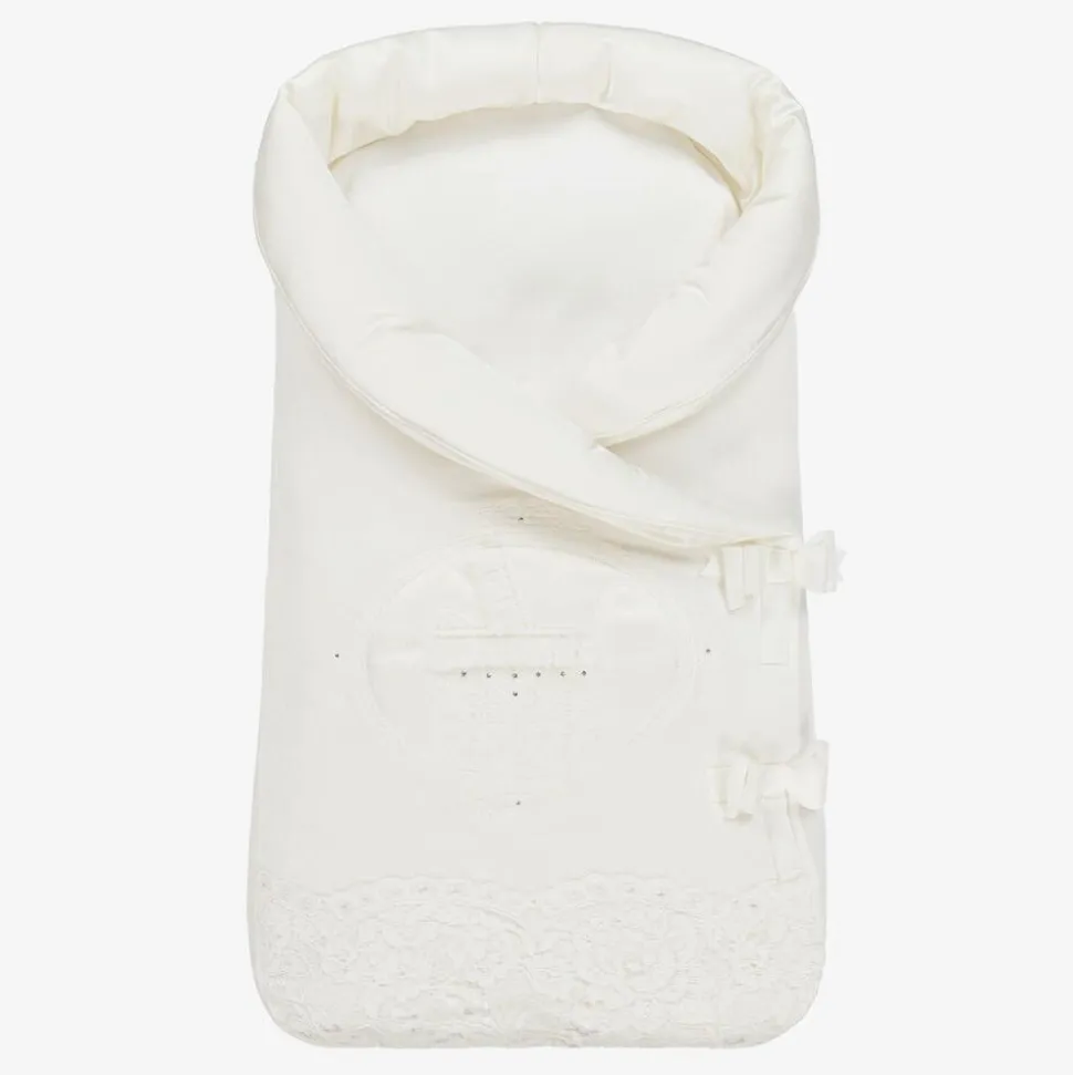 Ivory Velour Baby Nest (65cm)