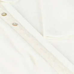 Ivory Velour Babysuit Set