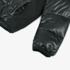 Junior Boys Black Hooded Puffer Jacket