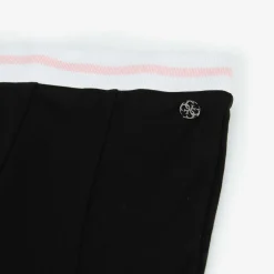 Junior Girls Black Viscose Jersey Trousers