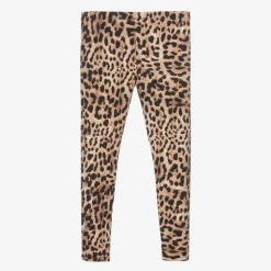 Junior Girls Cotton Leopard Print Leggings