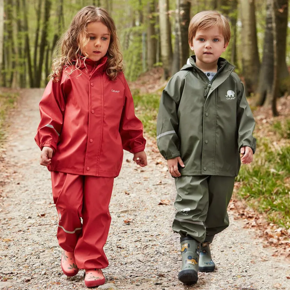 Khaki Green 2 Piece Rainsuit