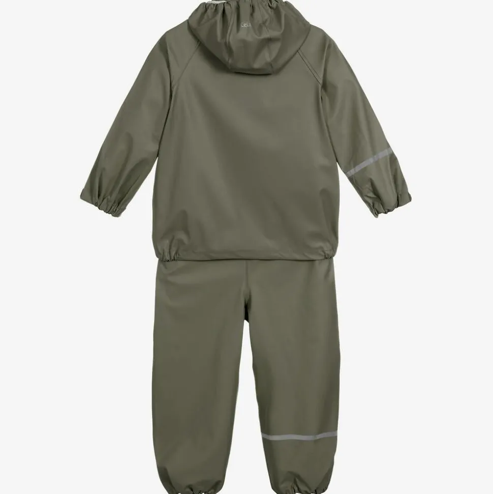 Khaki Green 2 Piece Rainsuit