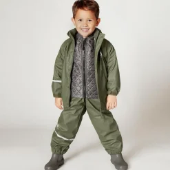 Khaki Green 2 Piece Rainsuit