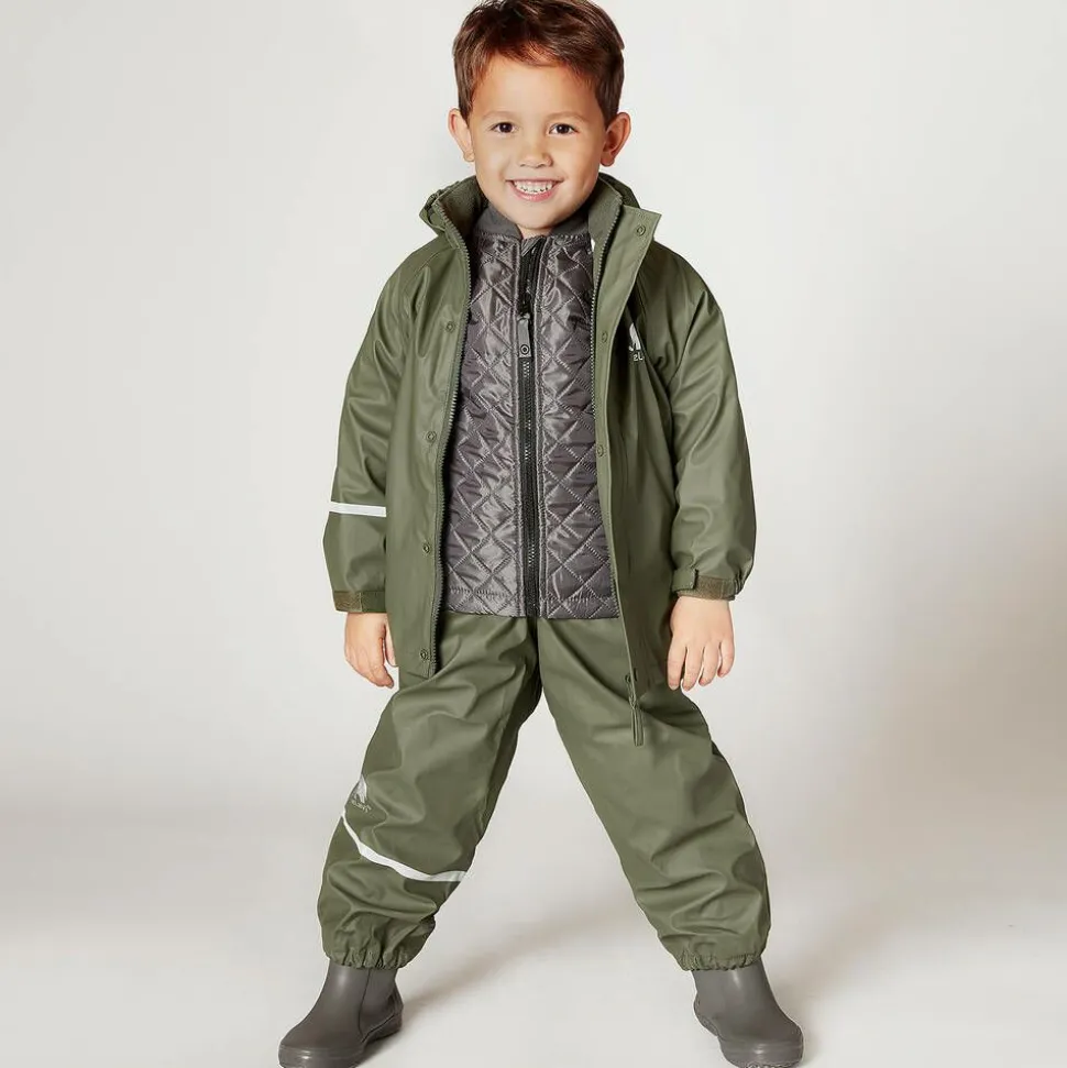 Khaki Green 2 Piece Rainsuit