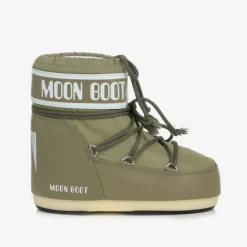 Khaki Green Icon Short Snow Boots