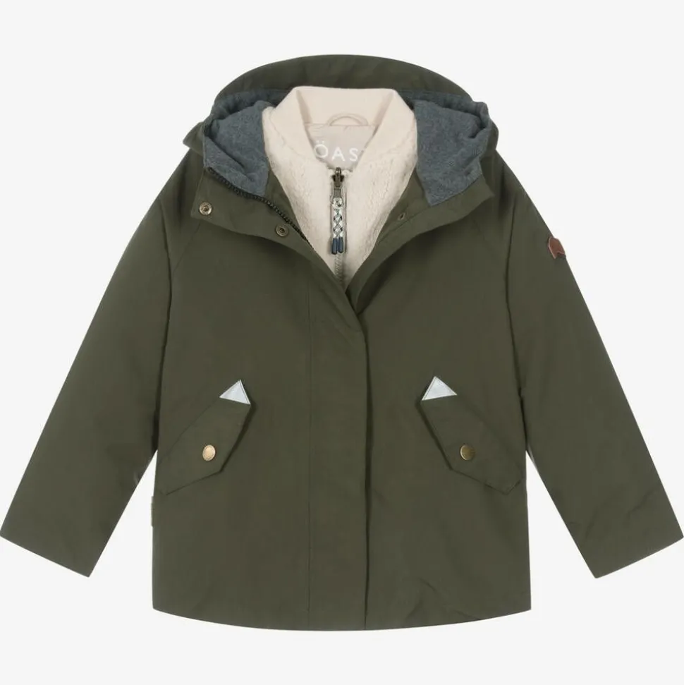Khaki Green 2-in-1 Waterproof Raincoat