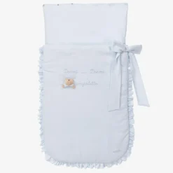 Light Blue Cotton Jersey Baby Nest (80cm)