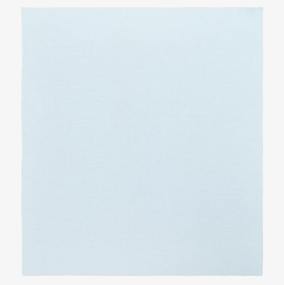 Light Blue Knitted Baby Blanket (87cm)