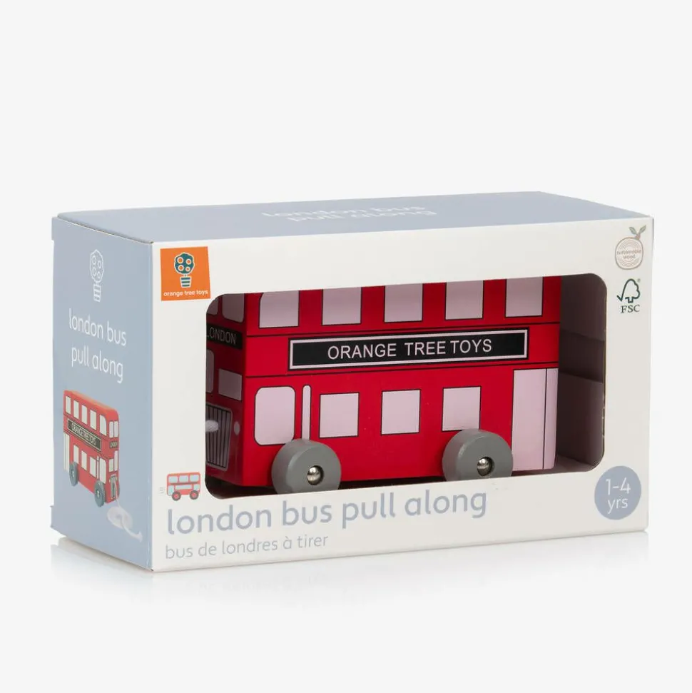 London Bus Pull Along Toy (13cm)