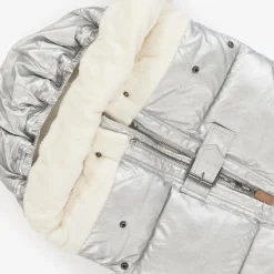 Metallic Silver Padded Footmuff (90cm)