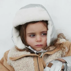 Metallic Silver Trapper Hat