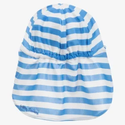 Mid-Blue Striped Legionnaire's Hat (UPF 50+)