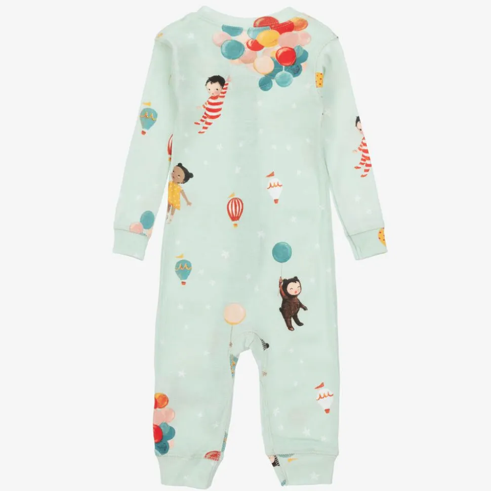 Mint Green Cotton Babysuit & Book Set