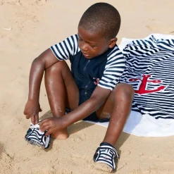 Navy Blue Anchor Sun Suit (UPF50+)