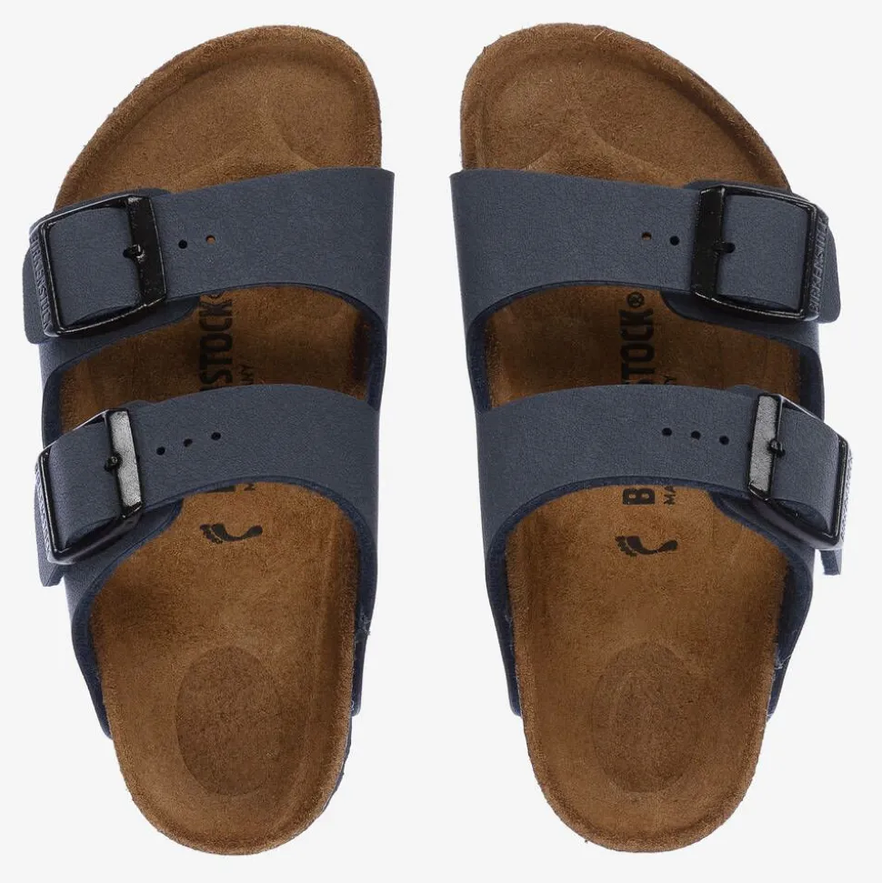 Navy Blue Buckle Sandals