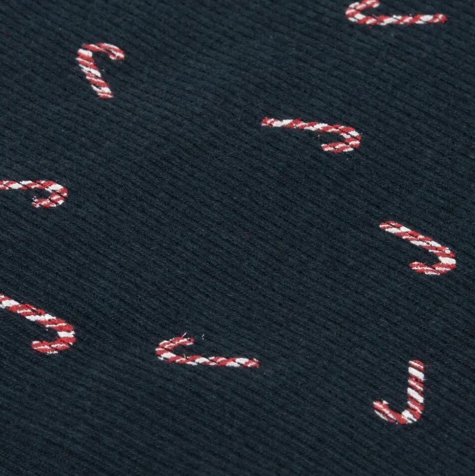 Navy Blue Candy Cane Baby Leggings