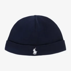 Navy Blue Cotton Baby Hat