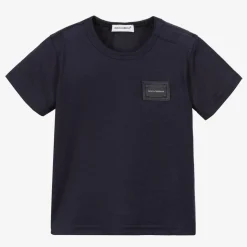 Navy Blue Cotton Baby T-Shirt