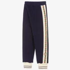 Navy Blue Cotton Joggers