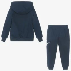 Navy Blue Cotton Tracksuit