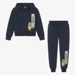 Navy Blue Cotton Tracksuit