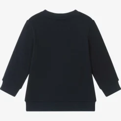 Navy Blue Crocodile Logo Sweatshirt