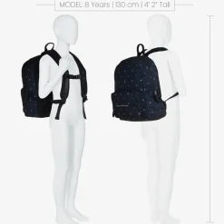 Navy Blue Flags Canvas Backpack (40cm)