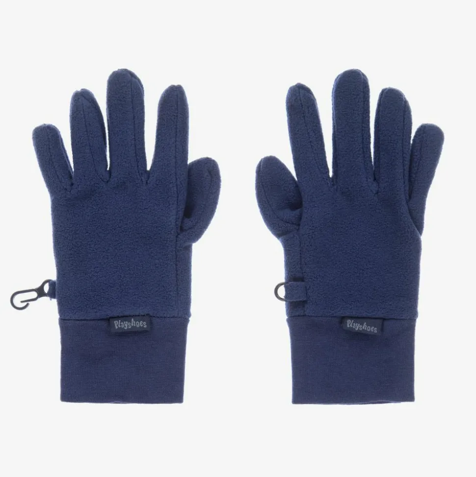 Navy Blue Fleece Gloves