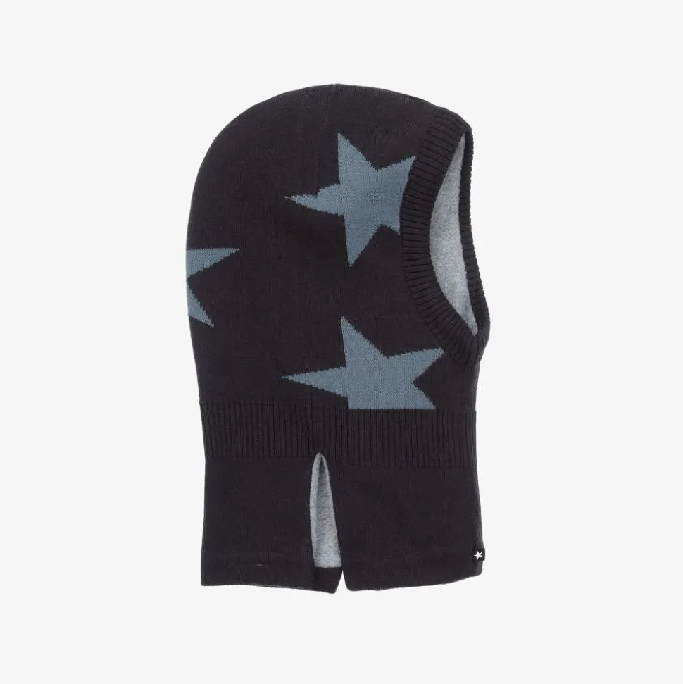 Navy Blue Knitted Star Balaclava
