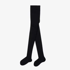 Navy Blue Knitted Wool Tights
