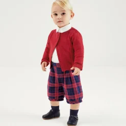 Navy Blue Leather T-Bar Shoes