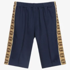 Navy Blue Logo Shorts