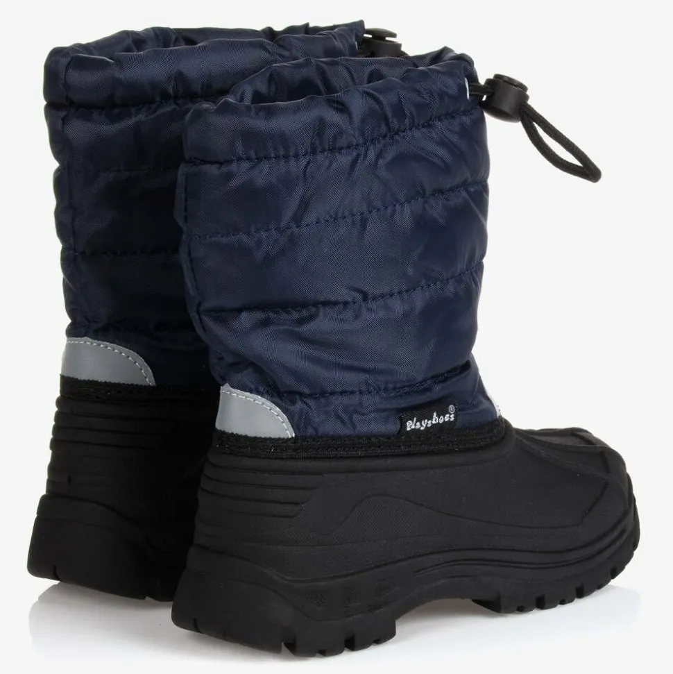 Navy Blue Snow Boots