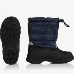 Navy Blue Snow Boots