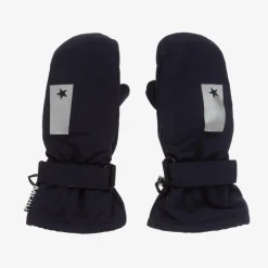 Navy Blue Star Insulated Mittens