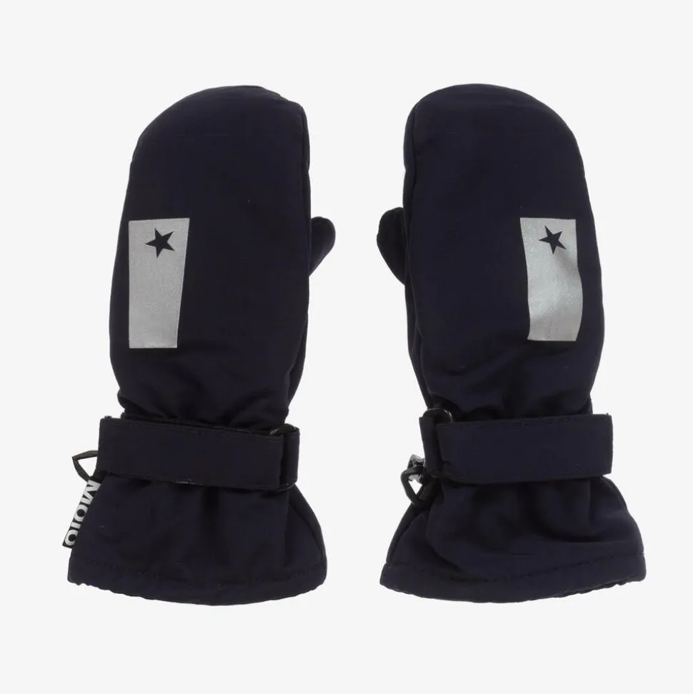 Navy Blue Star Insulated Mittens