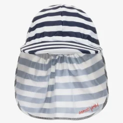 Navy Blue Striped Legionnaire's Hat (UPF 50+)