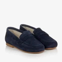 Navy Blue Suede Shoes