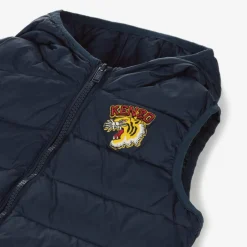 Navy Blue Varsity Tiger Down Gilet