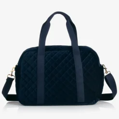 Navy Blue Velvet Changing Bag (45cm)