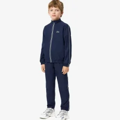 Navy Blue Zip-Up Crocodile Tracksuit