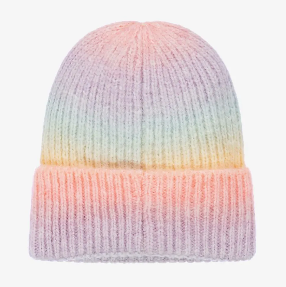 Ombre Rainbow Knit Beanie