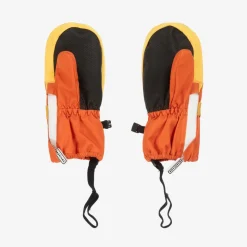 Orange & Yellow Ski Mittens