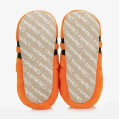 Orange Tiger Baby Slippers