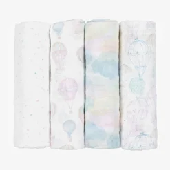 Organic Cotton Muslin Swaddles (4 Pack)